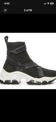 JENNIFER LOPEZ WOMEN S CEMENT 82 SPORT SNEAKER- BLACK WHITE SIZE 7  NEW!