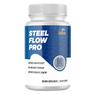 Steel Flow Pro- Support Supplement for Men - Urinary & Bladder Health-1 Bottle