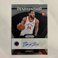 2023-24 Prizm #RP-MQS Markquis Nowell Rookie Penmanship Auto Raptors