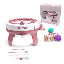 Knitting Machine 40 Needles, Smart Weaving Loom Kit, Crochet Machine with Dou...