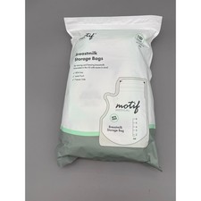 Motif Breastmilk Storage Bag 100 Ct 8 oz BPA Free Leak Proof Easy Pour Single