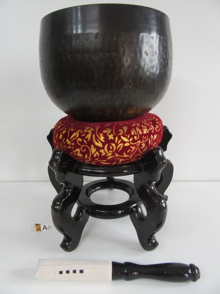 CAMPANA ORIN Ø 20,5 CM BUDISTA JAPONÉS ALTAR  STAND PEANA TAZÓN CANTO RIN (A)