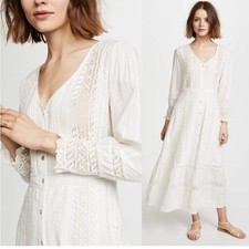 Love Shack Fancy  Desert Victorian lace Maxi Dress size 0