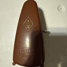 Vintage Wittner Taktell Piccolo Metronome brown Color Made in Germany Works