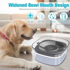70oz Dog Cat Water Bowl 2L No Spill Large Capacity Spill Proof Slow Water Feeder