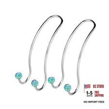 Auto Hooks Bling Car Hangers Organizer Seat Headrest Hooks Strong and Sky Blue