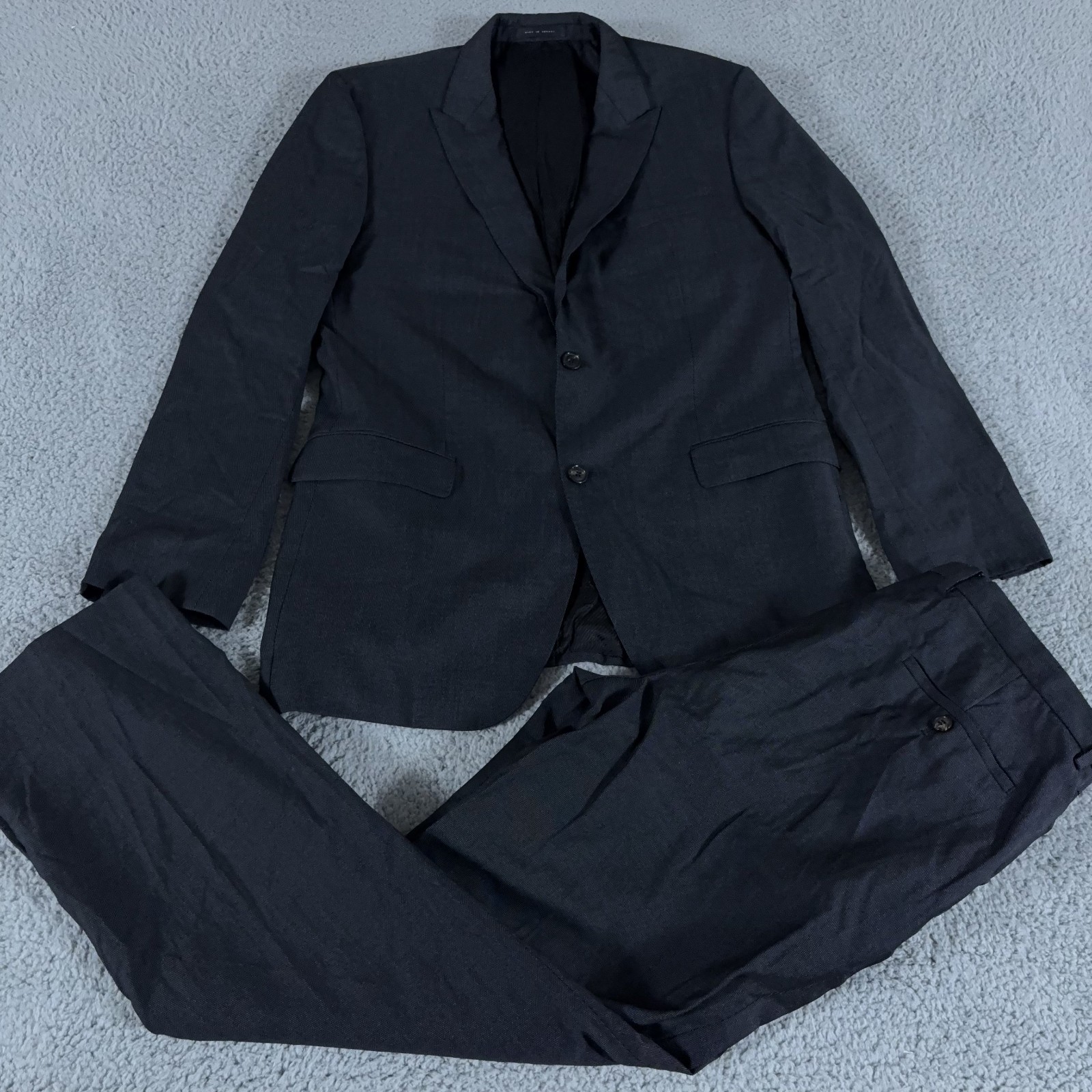 Boss Hugo Boss 2-Piece Suit Men 42 Long Pants 34x32 Silk Wool The Journey Sharp2