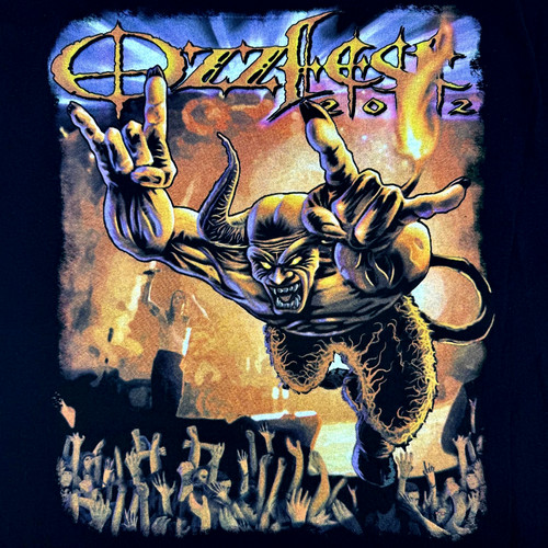 Vintage Ozzy Osbourne T Shirt Ozzfest 2002 Concert Tour Double-sided on Delta XL