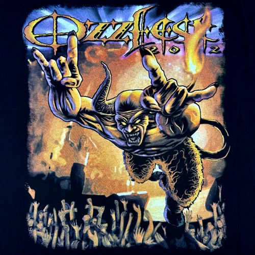 Ozzy Osbourne T Shirt Ozzfest Concert Tour Doub 2000s vintage concert t-shirt, vintage, size XL, single stitch, B+ condition