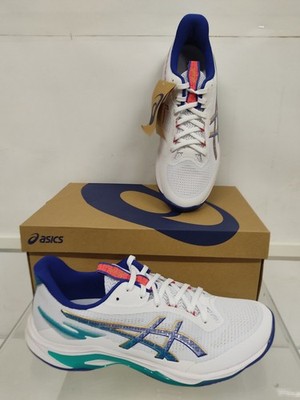 Asics Netburner Ballistic FF 4 Volleyball Hallenschuh Schuhe White/Blue Gr.45