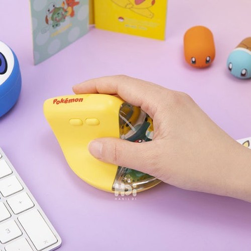 POKEMON Vertical Figure Wireless Mouse 2.4GHz Bluetooth Official Genuine NEW - Picture 6 of 8