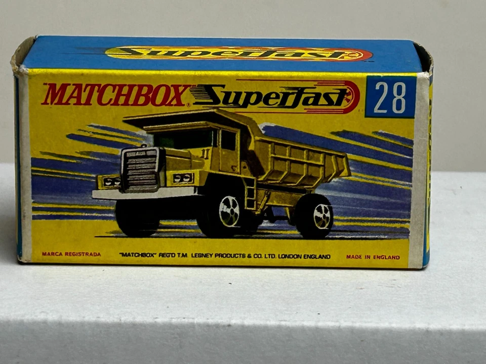 Matchbox Superfast No. 28 Mack Dump Truck with Original Box, Nice - Image 3 of 4