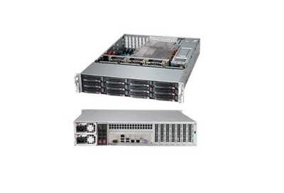 Supermicro 2U 12 Bay LFF Server Case Rear 2.5'' Drive Bay EATX ATX 2x 920W-SQ PSU