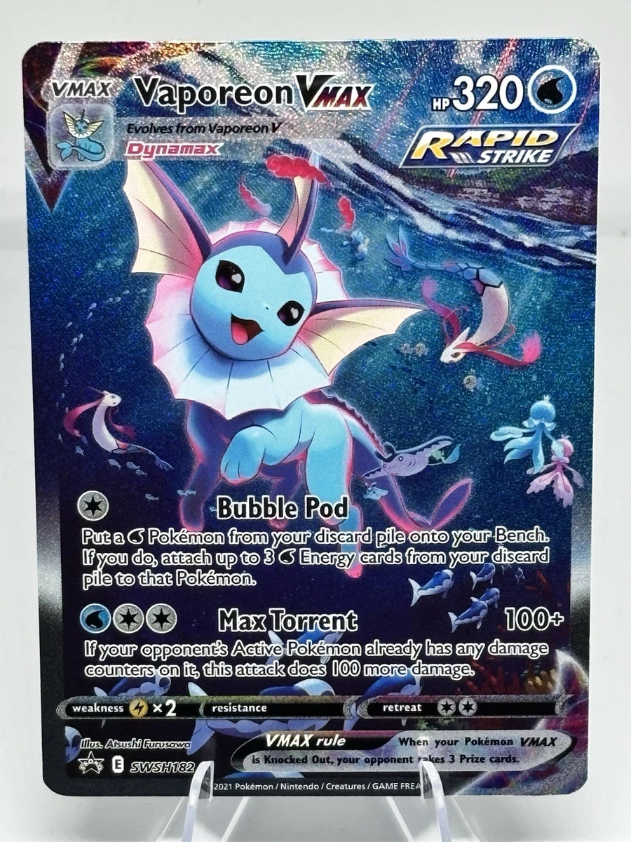 Vaporeon VMAX SWSH182 SWSH: Sword & Shield Promo Cards for sale | eBay
