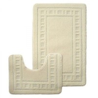 Catherine Lansfield Armoni Bath Mat Pedestal Mat Set Soft Bathroom Rug Set UK