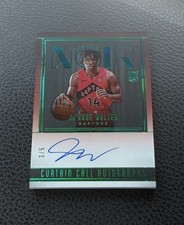2024-25 Panini Noir Ja'Kobe Walter RC Rookie Curtain Call Auto Green /5