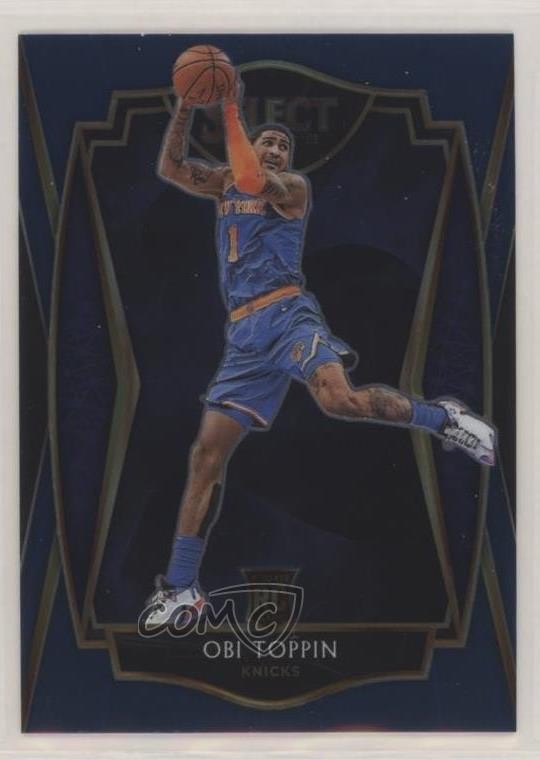 2020-21 Panini Select Premier Level Retail Blue Obi Toppin #187 2l4