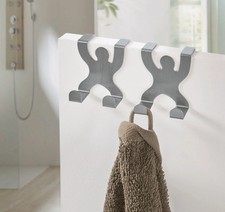 Kleine Wolke Handtuchhaken CLIMBER DOOR HOOKS Edelstahl Chrom T&uuml;rhaken Design