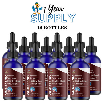 Gl-Defend- Amino Diet Drops- Blood Support- 12 Bottles- 720ml (2fl oz)