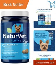Dog Calming Soft Chews Natural Melatonin Tasty Stress Relief for Pets