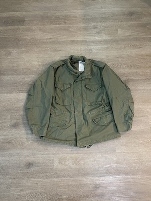 Vintage 70's US Army Military M65 Field Jacket Large OG-107 Cold