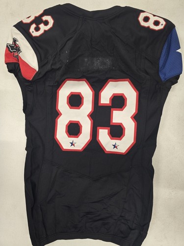 2014 TEXAS TECH RED RAIDERS #83 Player Issued "Stars" Football Jersey Black 44 - Picture 2 of 2