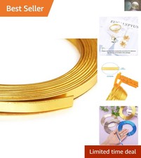 32.8Ft Gold Anodized Aluminum Wire for Jewelry Crafting Projects