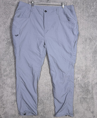 AFTCO Pants Mens 40x30 Gamma Ray Nylon Active Fishing Cargo Gray Blue