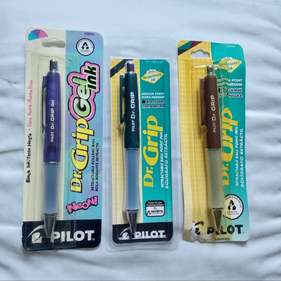 NOS Pilot Dr. Grip Ltd. Retractable Ball Point-New-Medium.Fine Point#36099-Japan