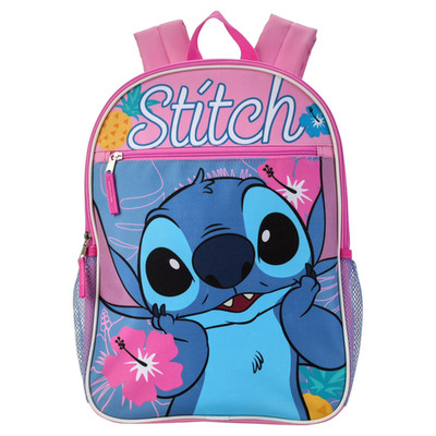 Disney Lilo & Stitch 16'' Kids Backpack Blue NWT Ships Fast