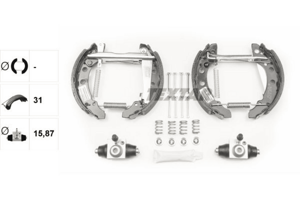 Bremsbackensatz Hinterachse FüR Audi Seat VW 80 B2 Stufenheck Arosa Lupo I-image