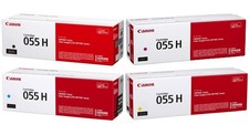Canon 055H High Yield Color Toner Set (4-Pack: C/M/Y/K)