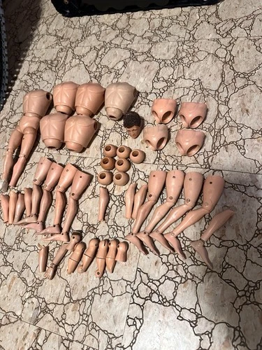 1964 Gijoe Body Parts Lot Vintage Hasbro Patent Pending Parts Lot