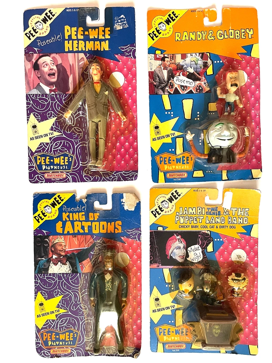 Matchbox Cartoon Pee-wee Herman TV Character Action Figures 1980