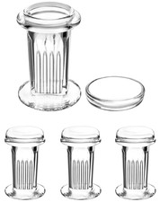 Coplin Staining Jar, 4 Pack 5 Slide Capacity 60 Ml Glass Staining Tank