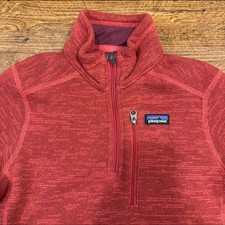 Patagonia Orange 1/4 Zip Pullover Fleece Better Sweater Jacket Youth Boy's M 10