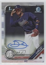 2019 Bowman Chrome Prospect Auto Derian Cruz #CPA-DC Auto 1rc