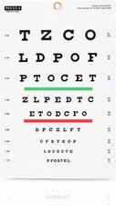 Snellen Chart, Wall Chart for Eye Exams - 10 Ft 9 X 14 In