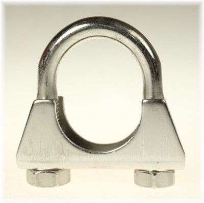 2 x Auspuffschelle Edelstahl Rohr-Bügel Schelle U-Bolt Clamp M8x 28 mm V2A TOP