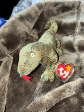 Ty Beanie Babies 1999 Scaly the Monitor lizard plush Stuffed Animal Retired"