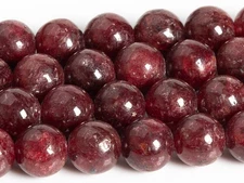 Red Ruby Beads Natural AAA Gemstone Round Loose Beads 8MM 10MM Bulk Lot Options