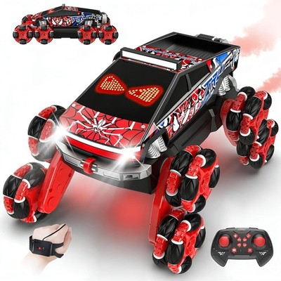 8 Räder Gestensensor RC Stunt Car, ferngesteuertes Auto Spielzeug für Jungen 6+