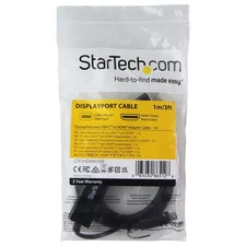 Star Tech 3 Foot USB-C to HDMI Display Port Cable (4K 30Hz) - Black