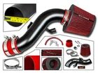 Short Ram Air Intake Kit MATT BLACK + RED Filter for 03-08 Matrix XR XRS 1.8L