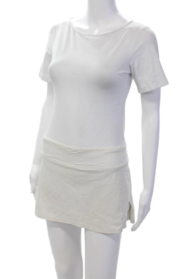 Falda corta activa plisada forrada blanca talla 4 Lululemon para mujer Foto 2 de 4