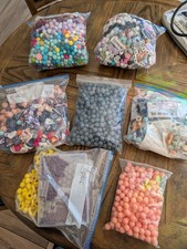 Silicone Beads Bulk, Round/Polygonal/Specialty Beads, Crafts DIY, Multicolor