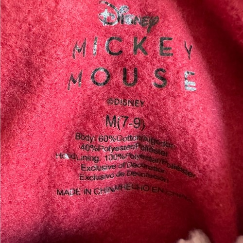 Sudadera con Capucha Mickey Mouse Roja Polar Forever Original Clásica Disney WDW - Imagen 6 de 7
