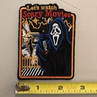 Let’s Watch Scary Movies (Iron on patch) Scream / Horror / Halloween Ghost
