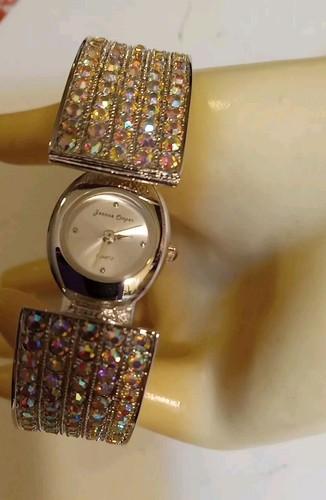 Gorgeous Duchess Collection By Jeanne Cooper Hidden Chrystal Watch Bracelet