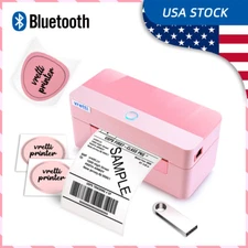 VRETTI Bluetooth Thermal Shipping Label Printer 4x6 EBAY MERCARI POSHMARK Pink